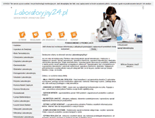 Tablet Screenshot of laboratoryjny24.pl